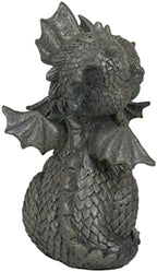 Ebros Gift Mini Fiery Romance Hatchling Dragon Lovers Garden Figurine Faux Stone Resin Finish 4.75" H Dragon Hugs Home Decor Dungeons and Dragons Fantasy Art - Image 5