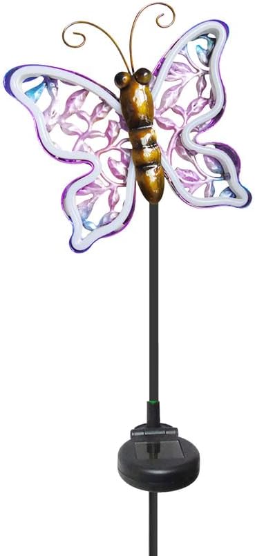 Crosslight Neon Butterfly LED Waterproof Outdoor Garden Stake Light - Decorative Electronic Light Garden Decor for Yard, Lawn, Patio, Deck, Pathway, Pond, Backyard - Image 7