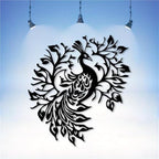 Vintage Peacock Metal Wall Art – Majestic Bird With Exquisite Feather Details, Weatherproof Iron Sculpture For Yard, Garden, Patio, Or Home Decor(50CM/20IN) by Unknown