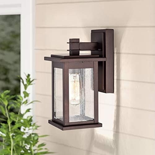 MICSIU Oil Rubbed Bronze Transitional 12 Inch Outdoor Wall Light 2 Pack - Image 3