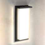 ASD LED 14" Outdoor Wall Light, Dusk to Dawn Front Door House Sconce | 3CCT, Photocell, Waterproof, ETL Listed | 20W 1900LM 3000-5000K 120V | Exterior Patio Lighting Fixture, Porch Lamp | Black by ASDLightingCorporation
