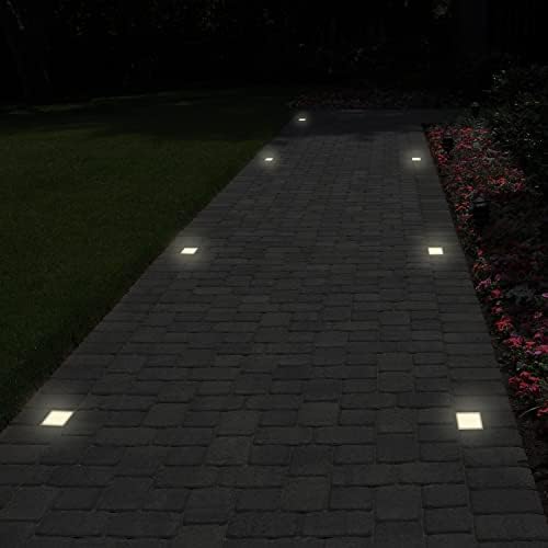 LUMENGY Paver Light 4x4 Inch (3.93x3.93), 5000K Daylight, Glare-Free Brick Lighting for Driveways, Walkways, Pool Decks and Patios, 12V Hardwired, IP67 Waterproof, Drive-Over Rated - Image 6