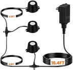Plug in Pond Lights LED Underwater with Timer, Stainless Steel by ZestPatio