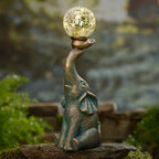 Solar Outdoor Elephant Statue Gifts Garden Decoration Light - Image 2