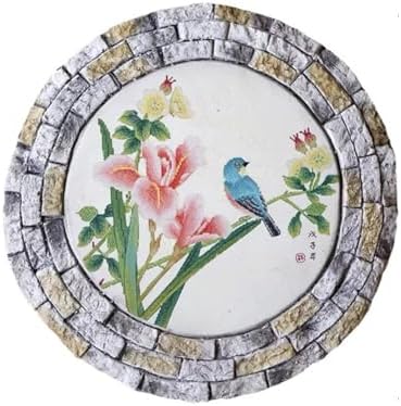 GZHERVICES Garden Stepping Stones for Landscaping Arrangements, Lawn Stepping Stones for Gardens, Outdoor Decorative Accents, Handcrafted Outdoor Lawn Pathway Ornaments(Multi-Colored-A) by GZHERVICES