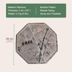 Kunovo Oriental Style Stepping Stone for Decor, Eco-Friendly Resinous Garden Step Stones, Octagonal Courtyard/Path/Lawn/Backyard Decorative Stone (Size : Bamboo), 58741 - Image 4