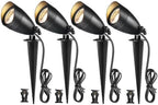 LITFIT 4Pack Low Voltage Landscape Spotlight,12v Outdoor Uplight Waterproof by LITFIT