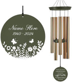 Personalized Memorial Wind Chimes Butterfly Gifts for Funeral by ExtrabilyOfficial