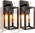 Dawn to Dusk Sensor Outdoor Light Fixture Waterproof Porch Lights Anti-Rust Exterior Wall Lighting Outdoor Wall Lantern for Patio Front Door Garage House - 2 Pack by Unknown