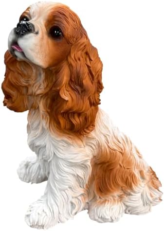 12.6" Beagle Dog Statue Garden Puppy Sculpture Gift Brown - Image 7
