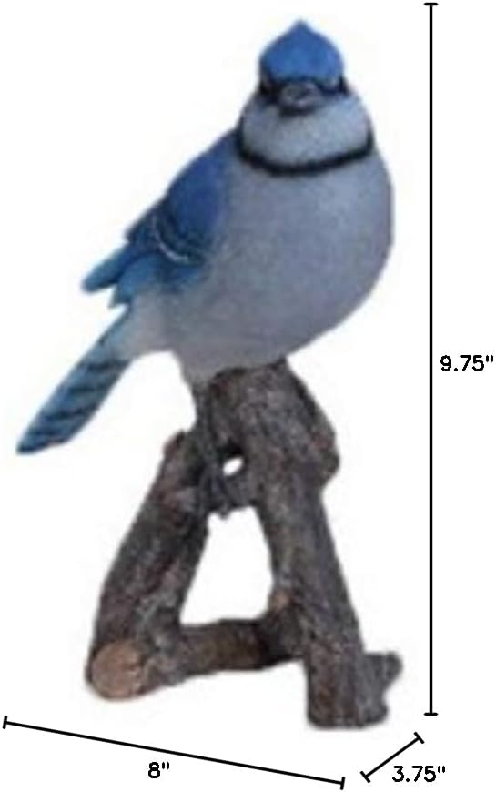 Hi-Line Gift Ltd Blue Jay on Branch Statue - Image 6