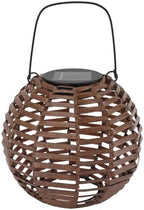 Rattan Solar Lantern, LED Hanging Lantern Outdoor Landscape Decorative Lamp for Garden, Lawn, Patio - Image 3