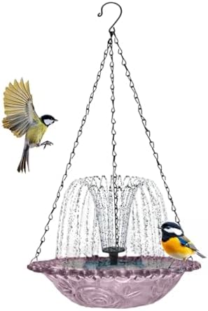 Solar Bird Bath | Hangable Shower Water Bowl - Solar Fountain for Bird Bath with Water Pump,for Outdoor Patio Garden Backyard - Image 6