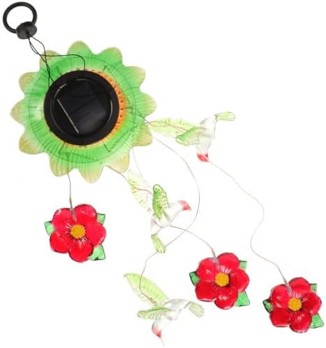 Solar Color Changing LED Wind Chime Light for Yard Patio by Beavorty