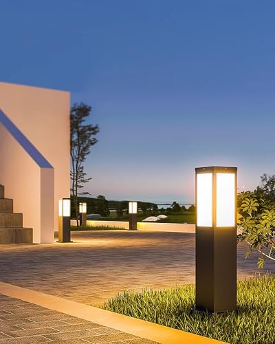 E26 Outdoor Path Light - Waterproof IP54 Stainless Steel Bollard Lighting for Garden, Lawn, Courtyard & Driveway - Durable Landscape Walkway Fixture - Image 4