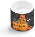 4 Pack Flameless Candles with Remote Halloween Pumpkin Bat Battery Operated Pillar Candles with Timer LED Elictric Tealights for Trick or Treat Party Banquet Home Decorations - Image 2