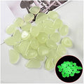 Glowing Stone 200PCS Pebbles Glowing in The Dark Aquarium Colored Light Rock, Fairy Garden Walkway Decoration Luminous Stone (Color : Primary Color) by Unknown