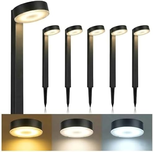 Upgraded 12 Pack Solar Pathway Lights Outdoor, 3 Color Temperatures by Lightsmorethanillumination