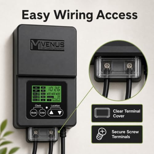 VENUS MANUFACTURING 60W Low Voltage Landscape Lighting Transformer 12V - Image 6