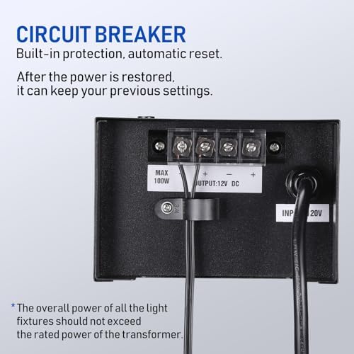 LEONLITE 100W Outdoor Low Voltage Landscape Transformer, 120V AC to 12V DC - Image 5