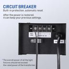 LEONLITE 100W Outdoor Low Voltage Landscape Transformer, 120V AC to 12V DC - Image 5