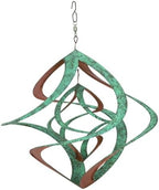 Red Carpet Studios The Original Cosmix Deluxe Helix Wind Spinner, Medium 14-Inch, Double Patina & Copper by RedCarpetStudios