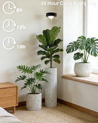 yadoker Plant Grow Light, LED Growing Light Full Spectrum for Indoor Plants,Black Magnifying Glass Plant Lights,Height Adjustable, Automatic Timer, 5V Low Safe Voltage,Idea for Large - Image 5
