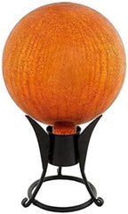 10-inch Mandarin Glass Gazing Globe Mirror Polished Reflective Garden Sphere Outdoor Yard Ornament Weather-Resistant Decorative Lawn Patio Accent for Landscaping and Home Decor - Image 6