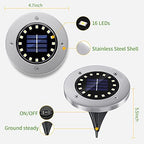 NFESOLAR Solar Ground Lights Outdoor with 16 LEDs Multi-Color for Outdoor - Image 5