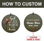 Personalized Cross Wind Chimes God Sympathy Gifts for Funeral - Image 2