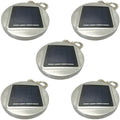 Set Of Five Solar Mason Jar Cap Lights, Steel Sun-Powered Rope Lights, 30 Led Accent Lights For Mason Jars, Outdoor Yard Decor For Deck, Celebrations, Parties, Waterproof Suspended Lanterns by Unknown
