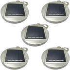 Set Of Five Solar Mason Jar Cap Lights, Steel Sun-Powered Rope Lights, 30 Led Accent Lights For Mason Jars, Outdoor Yard Decor For Deck, Celebrations, Parties, Waterproof Suspended Lanterns by Unknown