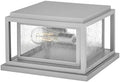 Hinkley Republic Small Pier Mount Lantern, Low Voltage Satin Nickel by Hinkley