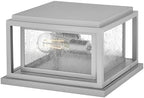 Hinkley Republic Small Pier Mount Lantern, Low Voltage Satin Nickel by Hinkley