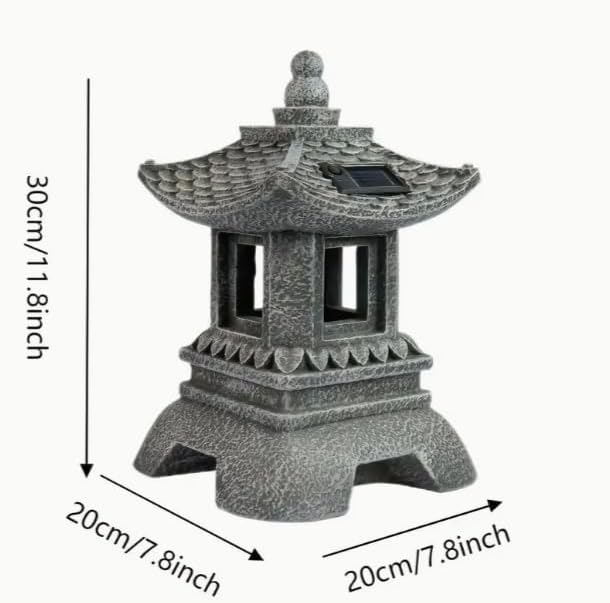 Zen Garden Pagoda Statue, Zen Asian Pyramid Garden Statue, Resin Zen Fountain-Like Tower for Weddings, Patios, Gardens & Landscaping - Image 2