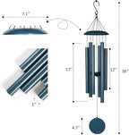 Wind Chimes for Outside Deep Tone - 38'' Wind Chimes Outdoor Clearance, Deep Tone, Windchimes Outdoors, Memorial Gift, Sympathy Gift, Garden Patio, Home Décor, Blue - Image 2