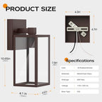 WIHTU Outdoor Front Porch Light Wall Mount, Exterior Lighting Fixtures - Image 4