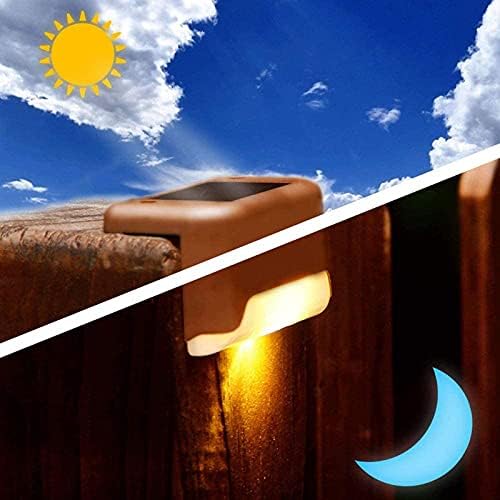8 Pcs Solar Deck Lights Outdoor, Solar Step Light LED Waterproof Lighting for Outdoor Deck, Patio, Stairs, Yard, Path and Driveway - Image 4