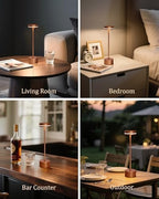 2 Pack LED Cordless Table Lamp Rechargeable, 5000mAh Portable Battery Operated LED Desk Lamp, 3 Color Dimmable Table Light for Home Office/Dining/Nightstand for Home Décor – Reddish Brown - Image 7
