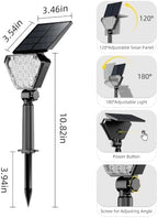 T-SUN Solar Lights Outdoor Waterproof, 6 Pack LED Solar Spot Lights, RGB - Image 7