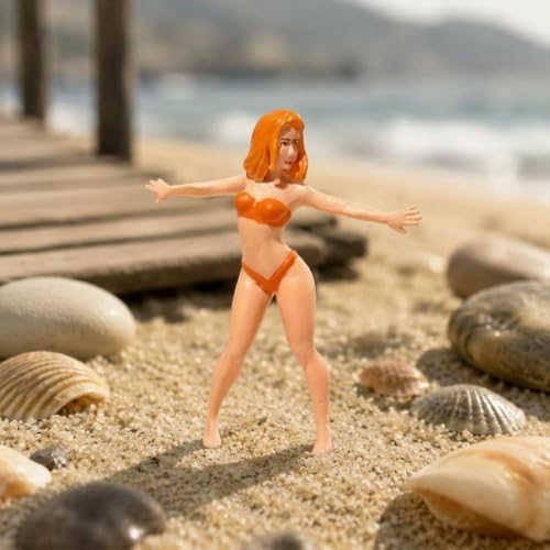 6 Pack Figure Miniature Figurines Diorama Accessories Scale Model Set Hand Painted Detail Pose Variety Suitable for 1 64 Scale Fairy Garde, 6 Pcs - Image 6