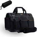 FASTECH 22-inch Heavy Duty Bottom Tools Bag With Wide Mouth For Tool Storage, Carrier and Organizer, Tool Bag For Men, Wide Mouth Tote Bag With Inside Pockets (22Inch) by FASTECH