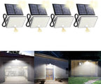 SUPERDANNY Solar Outside Lights with 113 Bright LEDs 7000K with 16ft Cable by SUPERDANNY