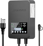 SUNVIE 300W Low Voltage Landscape Transformer with 2 Independent Control Output Landscape Lighting Transformer with Timer and Photocell Sensor 120V AC to 12/14V AC Weatherproof Low Voltage Transformer by SUNVIE
