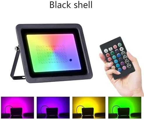Outdoor Floodlight, RGB Flood Light 100W 50W 30W 20W Reflector IP68 Waterproof LED Spotlight Projector Lamp Outdoor Garden Lighting,for Garage Stadium(20W) - Image 2