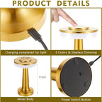 Riakrum 24 Pcs LED Cordless Table Lamp Bulk Rechargeable,Gold - Image 2