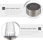 12pcs Solar Powered Path Lights Stainless Steel Waterproof for Yard Garden - Image 6