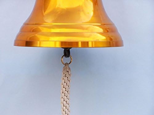 Hampton Nautical BL-2019-13-T Brass Plated Titanic Ship's Bell 18" - Nautical Decor - Nautical Home Decoration - Image 4