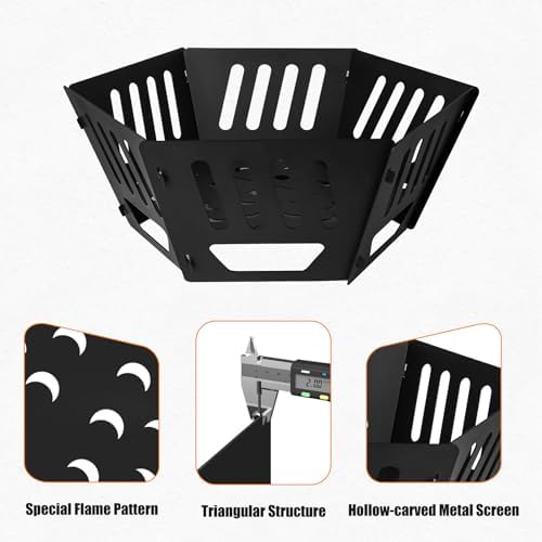 24-Inch Portable Fire Pit with Carry Bag| - Image 5