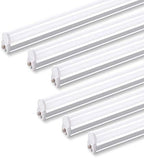 Barrina LED T5 Single Fixture, 4FT 2200lm 4000K Daylight Glow, 20W, 6 Packs by Barrina